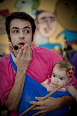 Henrique Barros e sua filha Alice